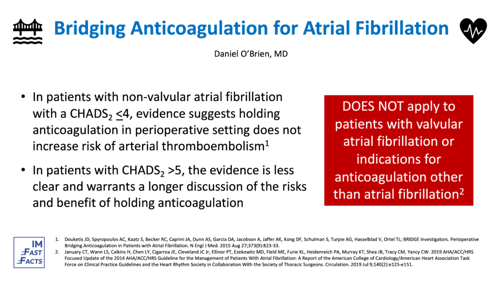 Bridging for Atrial Fibrillation