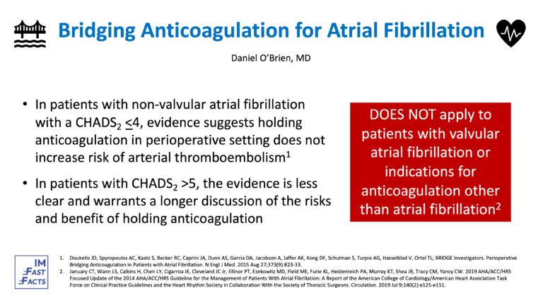 Bridging for Atrial Fibrillation