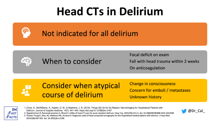 Head CT in Delirium